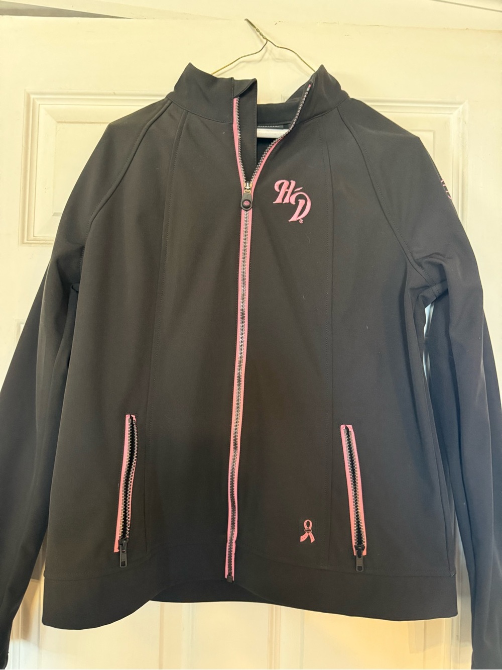 Harley-Davidson Black Jacket with Pink Trim
